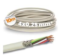 Lapp 10m Cable de Control Apantallado LiYCY 4x0,25 mm² - Cable de Datos