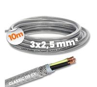 Lapp 1135403 Ölflex Classic 110 CY 3G2,5 mm² - Cable de control apantallado con revestimiento exterior transparente