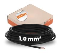 Lapp 4510013 H05V-K 1,0 mm² negro I cable de cableado I flexible I cable de PVC individual I trenzado 1 mm2 I cableado