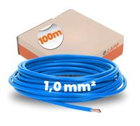 Lapp 4510023 H05V-K 1,0 mm² - Cable de cableado flexible (100 m, PVC, 1 mm2), color azul