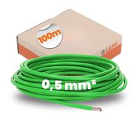 Lapp 4510121 Cable de Cableado H05V-K, 1 x 0,50 mm², 100 m, Verde