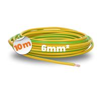 Lapp 4520004 H07V-K - Cable de cableado (10 m, 6 mm², 6 mm²), color verde y amarillo