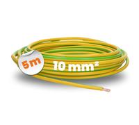 Lapp 4520005 H07V-K 10 mm² - Cable de tierra (5 m, cable de tierra, cable de cableado, cable flexible, cable individual de PVC, cable trenzado de 10 mm2)