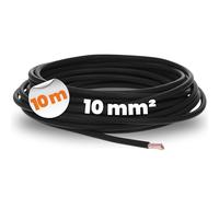 Lapp 4520015 H07V-K 10 mm² Negro - Cable de Cableado Flexible 10 m | Hilo de cobre fino clase 5 para cuadros eléctricos, luminarias y armarios. Apto para conductos secos y tuberías.
