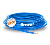 Lapp 4520024 H07V-K Cable de cableado flexible - 10 metros, 6 mm², azul - Individual de PVC para cableado