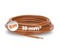 Lapp 4520035 H07V-K - Cable de cableado (5 m, 10 mm², flexible, PVC, cable de 10 mm²), color marrón
