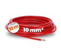 10 metros Lapp 4520045 H07V-K 10 mm² rojo I Cable de cableado I Cable cable cable flexible I PVC Individual I Cable 10 mm2 I Cableado