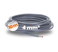 Lapp 4520046 H07V-K 4 mm² gris I Cable de cableado I Cable cable cable flexible I PVC individual I Cable trenzado 4 mm2 I cableado