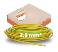 Lapp Cable H07V-K 1 x 2,5 mm², 100 m, Cable de Control Verde/Amarillo