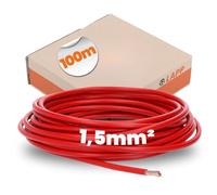 Lapp H07V-K 4520041-100 Cable de Cableado, 1 x 1,50 mm², 100 m, Rojo | Ideal para armarios de distribución y fabricación de haces, monoconductor flexible con marcado posterior facilitado