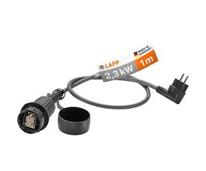 Lapp Mobility Adaptador de Carga Universal de Contacto, 2,3 kW, 10 A, Adecuado para Plug-in-híbrido (PHEV) y vehículos eléctricos con batería (BEV)