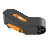 LAPP MOBILITY Adaptador Portátil para Cables de Carga Schuko a Tipo 2 - IP44 Modo 2, 10A, 2,3 kW, Conector de Cable de Carga para Vehículo Eléctrico, Tipo C y Tipo F Enchufe a Cable tipo 2 - Negro