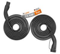 Lapp Mobility Helix Tipo 2 - Cable de Carga (22 kW, autoenrollable, 32 A, 3 Fases, Cable de Carga para Coche electrónico, Modo 3/7 m), Color Negro