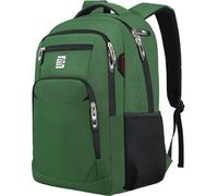 Laptop Backpack,Business Travel Anti Theft Slim Durable Laptops Backpack with USB Charging Port,Water Resistant College Computer Bag for Women & Men Fits 15.6 Inch Laptop and Notebook-Green
