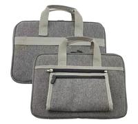 Laptop Bag, Waterproof Work Tote, 13.78x9.84x1.18 Inches Crystal Velvet Lining, Business Bag for Travel Coffee Shop School, Daily Use, Suitcases, Backpacks, Gray