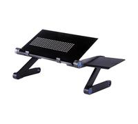 Laptop Bed Desk - Foldable Laptop Table for Bed Sofa Couch | Adjustable Laptops Stand with Mouse Pad and Anti Slip Clip, Multipurpose Workstation for Drawing Reading Working, Portable Home Office Desk