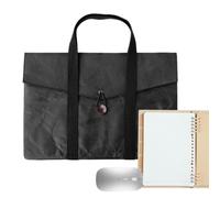 Laptop Carrying Case - Lightweight Briefcase | Waterproof Felt Lining | Double-Layer Storage Design, Paper Construction, Wear-Resistant Finish, Slim Portable Profile, Document & Charger