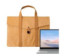 Laptop Carrying Case - Lightweight Briefcase | Waterproof Felt Lining | Double-Layer Storage Design, Paper Construction, Wear-Resistant Finish, Slim Portable Profile, Document & Charger