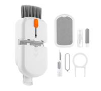 Laptop Cleaning Kit, Electronics Cleaner Brush, ABS Portable Tool, for Laptops, Computers, Earphones, Earbuds, Compact Keyboard and Screen Care Accessories, (White)