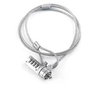 Laptop Combination Security Lock Cable, Laptop Lock Cable Chain Theft Deterrent 4 Digit Password for Notebook Pc