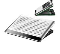 Laptop Cooler | 35 x 26 x 2,3 cm Adjustable Riser Station, Ergonomic Height Alignment Aluminio Alloy Computer Laptop Stand With Fan,for Desk Keyboard Phone Tablet Book Home Workplace Dorm