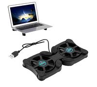 Laptop Cooler Pad, Laptop Cooling Fan Notebook Chill Mat USB Coolers Stand para computadora Laptop Fans Gaming PC Quiet Cooler con 2 Ventiladores para portátiles portátiles