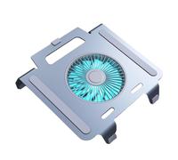 Laptop Cooling Stand - 3-Speed Blue Light Desk Bracket Holder Fan, Durable High-Density Alloy Build, Integrated Thermal-Dissipation Structural System, Computing Hardware, High-Utility Tool
