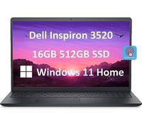 Laptop Dell Inspiron 15 3000 3520 pantalla táctil FHD 15.6" (Intel 4-Core i5-1135G7, 16 GB RAM, SSD PCIe 512 GB, gráficos UHD), WVA antirreflejos, teclado numérico, cámara web, WiFi, Win 11 Home, 2023
