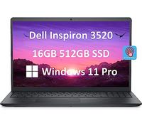 Laptop Dell Inspiron 15 3000 3520 pantalla táctil FHD 15.6" (Intel 4-Core i5-1135G7, 16 GB RAM, SSD PCIe 512 GB, gráficos UHD), WVA antirreflejos, teclado numérico, cámara web, WiFi, Win 11 Pro, 2023