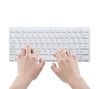Laptop Keyboard, USB Low Noise Keyboard, Portable Typing Device, Lightweight and Quiet, Ideal for Office, Cafe, Travel, Indoor & Outdoor Use, Black/White, 1 Piece