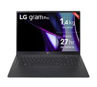 LG gram Pro 17Z90SP-E.AD88B - Portátil Ultraligero de 43.1 cm (17"), IPS, Intel Core Ultra 7, 32 GB RAM, 1TB SSD, batería hasta 27 h, 1,4Kg, NVIDIA RTX3050, W11 Home, Negro, Teclado QWERTY Español