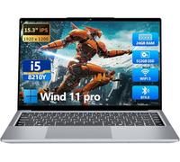 Laptop para juegos, laptop de 15.3 pulgadas, pantalla FHD IPS 1200p, laptop para juegos i5-8210Y (hasta 3.6 GHz) para 24 GB LPDDR4 RAM 512 GB SSD, ángulo de 180 grados WiFi 5 HDMI retroiluminado