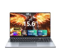 Laptop para juegos, portátiles de 15.6 pulgadas, 16 GB de RAM, SSD de 1 TB, procesador R5 7430U (hasta 4.3 GHz), pantalla de 1920 x 1080, Wi-Fi 5, Bluetooth 5.0, puerto HDMI, teclado retroiluminado