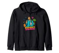 Laptop Passport Freedom Digital Nomad Travel Design Sudadera con Capucha