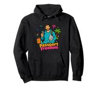 Laptop Passport Freedom Digital Nomad Travel Design Sudadera con Capucha