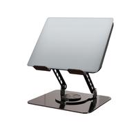 Laptop Riser, 19.5 Inch Adjustable Stand for Desk and Study, Foldable Notebook Holder with Cooling Design and Ergonomic Height Adjustment, Computer Accessories for Home Office Bedroom Living Room