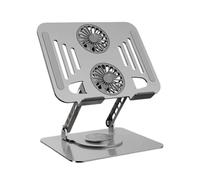 Laptop Riser - Soporte giratorio para ordenador portátil, soporte de refrigeración ajustable, soporte plegable para ordenador, plataforma portátil ergonómica, soporte para acero al carbono, agencia de