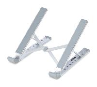 StarTech.com Soporte Elevador Plegable para Ordenador Portátil - Riser Ajustable Portátil Ergonómico para Ordenador Laptop - Estructura Ventilada de Aluminio - Carga 10kg - Atril Portátil