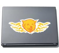 Laptop Skin Decal Pegatinas 297 mmx101 mm cabeza de un Tigers con alas Tribu tallada