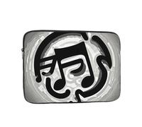 Laptop Sleeve Case 12 Inch Shockproof Protective Notebook Black White Music Note Laptop Case Computer Bag