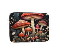 Laptop Sleeve Case 13 Inch Shockproof Protective Notebook Red Mushrooms Laptop Case Computer Bag