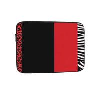 Laptop Sleeve Case 15 Inch Shockproof Protective Notebook Red Leopard Zebra Laptop Case Computer Bag