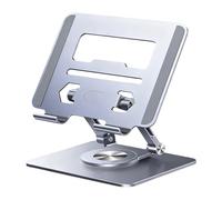 Laptop Stand - 360 Rotating Aluminum Alloy for Adjustable Comfort, Desk Laptop Holder Computer Riser with Anti Slip Design, Tech Support for Smartphones Notebooks Tablets Home Office College Dorm