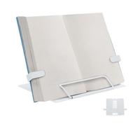 Laptop Stand - Versatile Elevated Bookrest for Education | Silver Pedestal with Non Skid Base, Portable Multi Angle Lectern for Living Rooms, Kitchens, Bedrooms and Offices