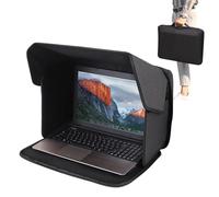 Laptop Sun Shade, Ergonomic Privacy Hood Cover, 12-14 Inches Sunshade Laptops Bag for Outdoor Working, Poolside Desk, Office Chair, Travel Picnic Use Polyester on Uneven Picnic Tables