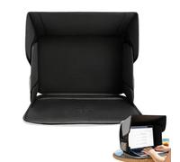 Laptop Sun Shade Hood - Anti Glare UV Reflective Privacy Cover for Outdoor Work | Foldable Heat Blocking with Computer Tent Style Screen Protector, Travel Beach Patio Cafe for Business Use Office