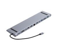 Laptop USB C de alto rendimiento con carga rápida de vídeo de 4 K a 30 Hz, múltiples funciones de lector de tarjetas de puerto USB