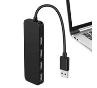 Laptop USB Port Exander - Adaptador USB Port Hub con Extender de 4 puertos | Transmisión de datos rápida para unidad flash, impresora, teclado, cámara, consola de juegos, divisor co