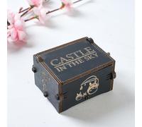 Laputa: Castle In The Sky Spirited Away Tonari No Totoro Miyazaki Hayao Theme Handmade Engraved Wooden Music Box Crafts High Quality