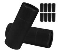 LAPYAPPE 10 Cajas de Almacenamiento de Papel Negro para Botellas Esenciales y Té, Tubos Cilíndricos Prácticos de 30ml Estilo Rústico para Estantes y Despensa